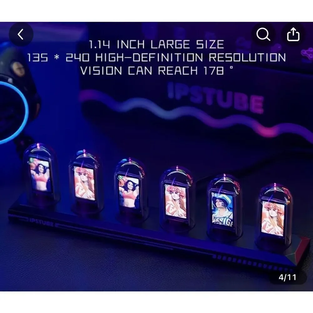 NIP Nixie tube RGB smart clock customize